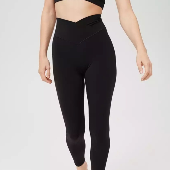 aerie Pants - OFFLINE By Aerie Real Me High Waisted Crossover Legging Black